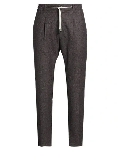 Cruna Man Pants Mauve Size 36 Super 110s Wool In Purple