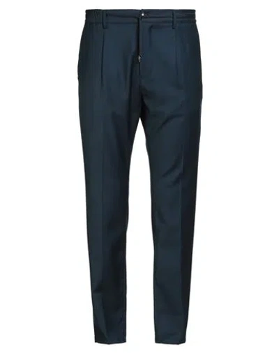 Cruna Man Pants Midnight Blue Size 36 Virgin Wool, Polyamide, Elastane In Multi