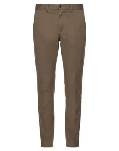Cruna Man Pants Military Green Size 28 Cotton, Elastane In Brown