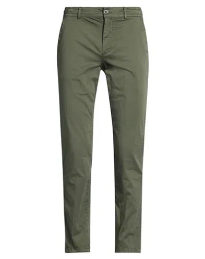 Cruna Man Pants Military Green Size 32 Cotton, Elastane