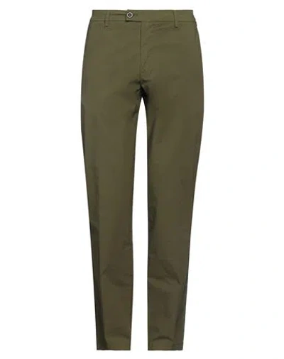 Cruna Man Pants Military Green Size 36 Cotton, Elastane