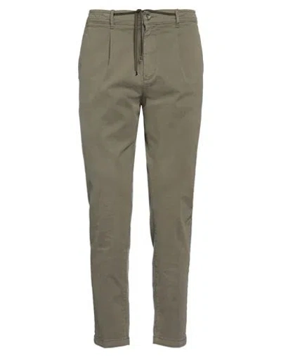 Cruna Man Pants Military Green Size 38 Cotton, Elastane