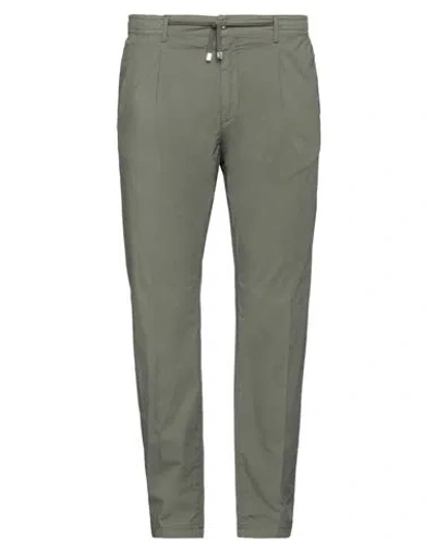 Cruna Man Pants Military Green Size 38 Cotton, Elastane