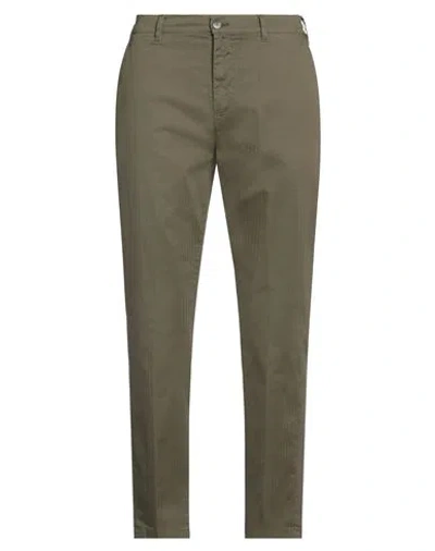 Cruna Man Pants Military Green Size 38 Cotton, Elastane