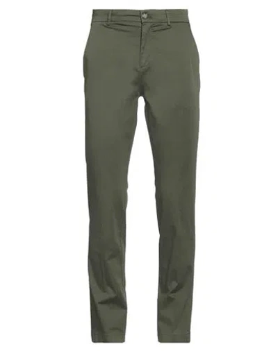 CRUNA CRUNA MAN PANTS MILITARY GREEN SIZE 38 COTTON, ELASTANE