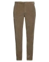 Cruna Man Pants Military Green Size 40 Cotton, Elastane In Sand