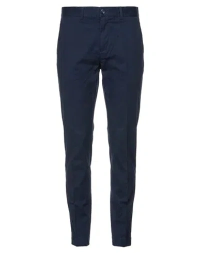 Cruna Man Pants Navy Size 28 Cotton, Elastane In Blue