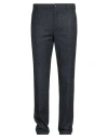 Cruna Man Pants Navy Size 38 Wool, Polyester, Polyamide, Silk, Elastane In Blue
