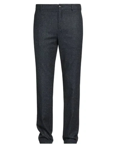 Cruna Man Pants Navy Size 38 Wool, Polyester, Polyamide, Silk, Elastane In Blue