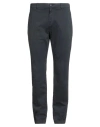 Cruna Man Pants Navy Size 40 Cotton, Elastane In Animal Print