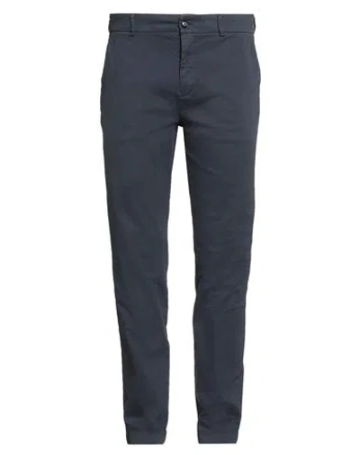 Cruna Man Pants Navy Size 40 Cotton, Elastane In Blue