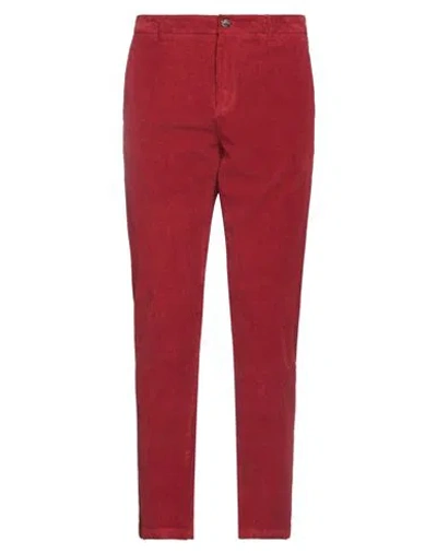 Cruna Man Pants Red Size 36 Cotton, Elastane
