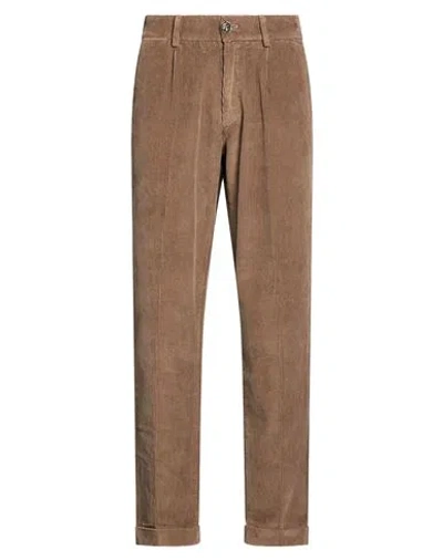 Cruna Man Pants Taupe Size 28 Cotton, Elastane In Multi