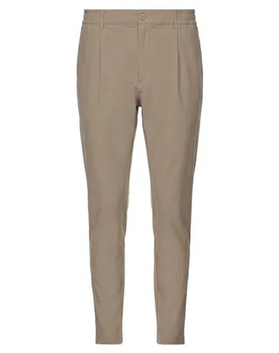 Cruna Man Pants Taupe Size 28 Polyester, Elastane In Brown