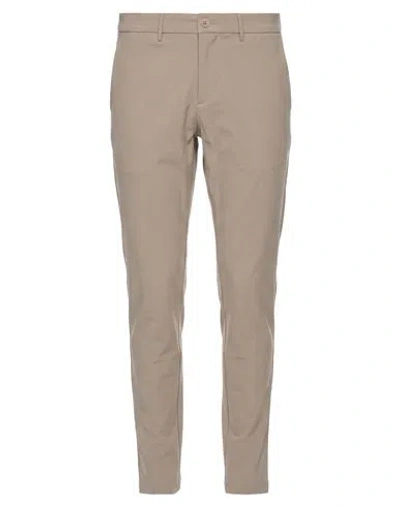 Cruna Man Pants Taupe Size 28 Polyester, Elastane In Gray
