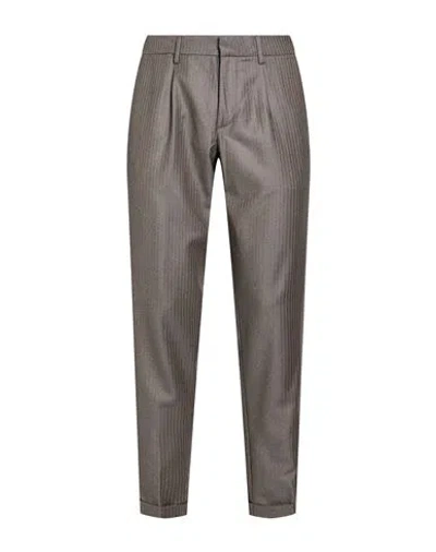 Cruna Man Pants Taupe Size 30 Virgin Wool In Gray