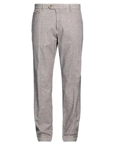 Cruna Man Pants Taupe Size 40 Cotton, Linen, Elastane In Grey