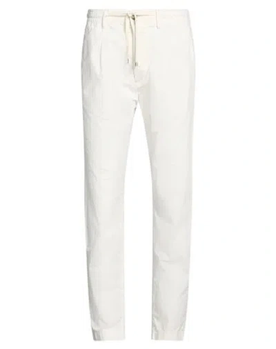 Cruna Man Pants White Size 28 Cotton, Elastane