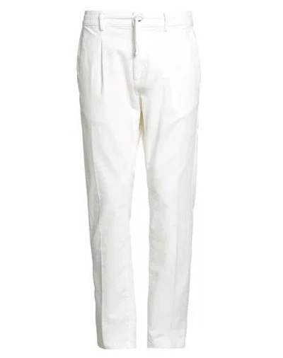 Cruna Man Pants White Size 30 Cotton, Elastane