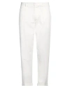 Cruna Stretch Cotton Raval Single-pleat Pants In White