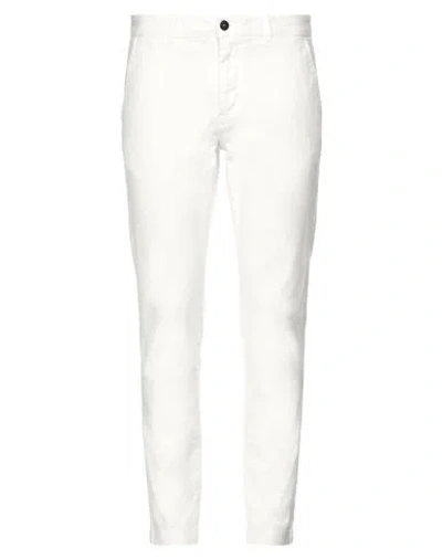 Cruna Man Pants White Size 36 Cotton, Elastane