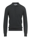 Cruna Man Sweater Charcoal Size 44 Virgin Wool In Gray