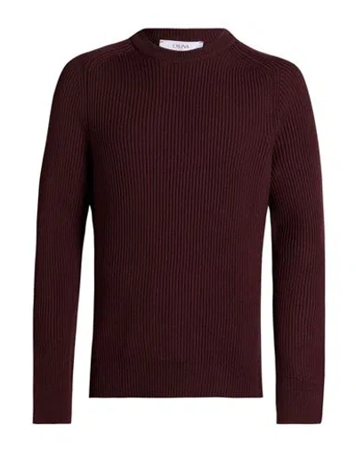 Cruna Man Sweater Chocolate Brown Size 44 Virgin Wool