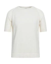 Cruna Man Sweater Cream Size 44 Cotton, Polyamide In White