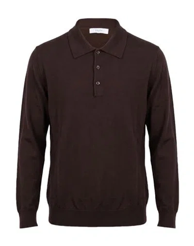 Cruna Man Sweater Dark Brown Size 44 Virgin Wool