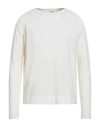 Cruna Man Sweater Ivory Size 42 Cotton, Polyamide In White