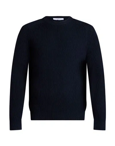 Cruna Man Sweater Midnight Blue Size 44 Virgin Wool