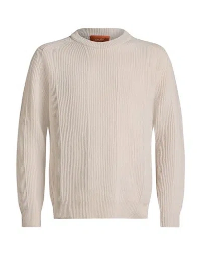 Cruna Man Sweater Off White Size 44 Virgin Wool In Neutral