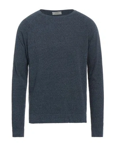 Cruna Man Sweater Slate Blue Size 42 Cotton, Polyamide
