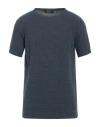 Cruna Man Sweater Slate Blue Size 44 Cotton, Polyamide In Blue