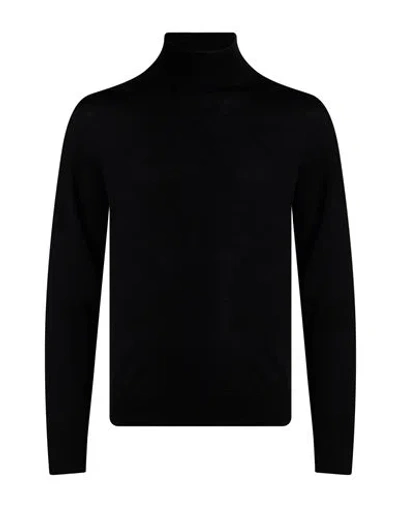 Cruna Man Turtleneck Black Size 44 Virgin Wool