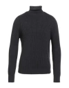 Cruna Man Turtleneck Charcoal Size 44 Virgin Wool In Blue