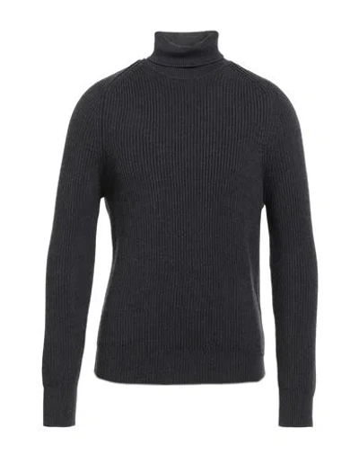 Cruna Man Turtleneck Charcoal Size 44 Virgin Wool In Blue