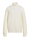 Cruna Man Turtleneck Ivory Size 42 Virgin Wool In White