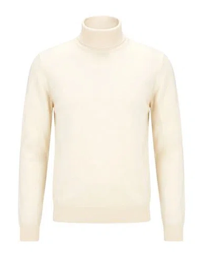 Cruna Man Turtleneck Ivory Size 44 Virgin Wool In White