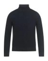Cruna Man Turtleneck Midnight Blue Size 38 Virgin Wool
