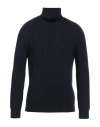 Cruna Man Turtleneck Midnight Blue Size 44 Virgin Wool