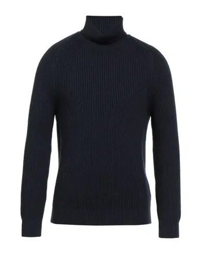 Cruna Man Turtleneck Midnight Blue Size 44 Virgin Wool
