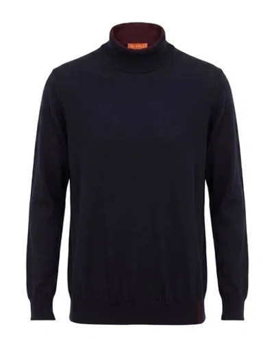 Cruna Man Turtleneck Midnight Blue Size 44 Wool