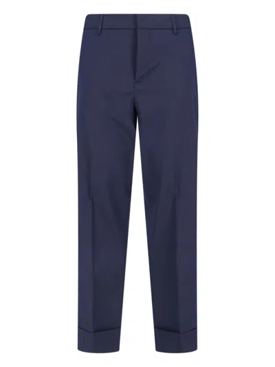 Cruna Men's Tailored Tapered Trousers In Blue