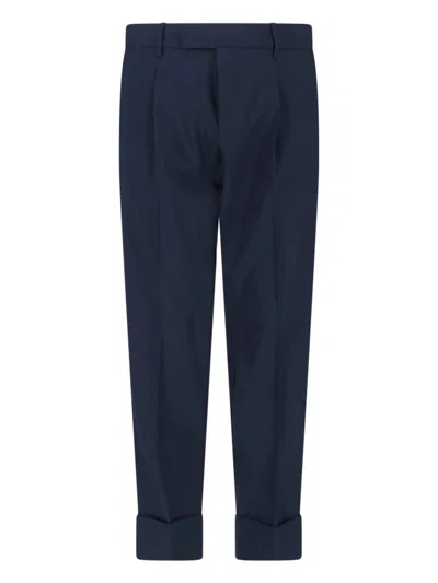 Cruna Men's Virgin Wool Stretch Trousers In Multi