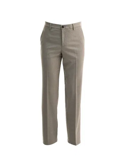 Cruna Midtown Pressed-crease Trousers In Gray