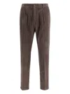 Cruna Mitte Corduroy Trousers In Brown