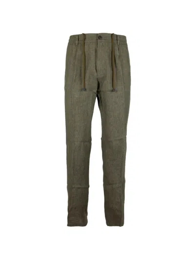 Cruna Mitte Drawstring Trousers In Green