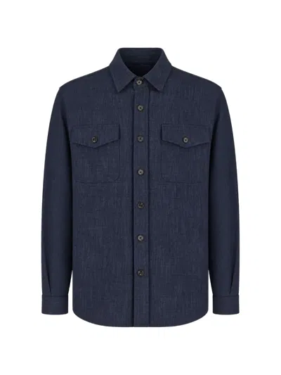 Cruna Osaka Overshirt In Blue