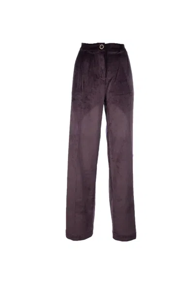 Cruna Corduroy Button-fly Trousers In Brown